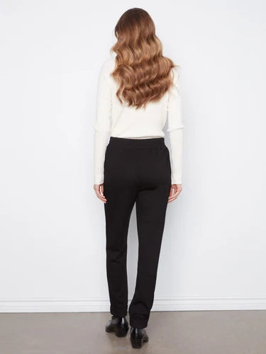 Soft Scuba Slim Leg Jogger Pants - Black