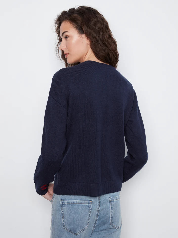 Queen of Hearts crew neck sweater