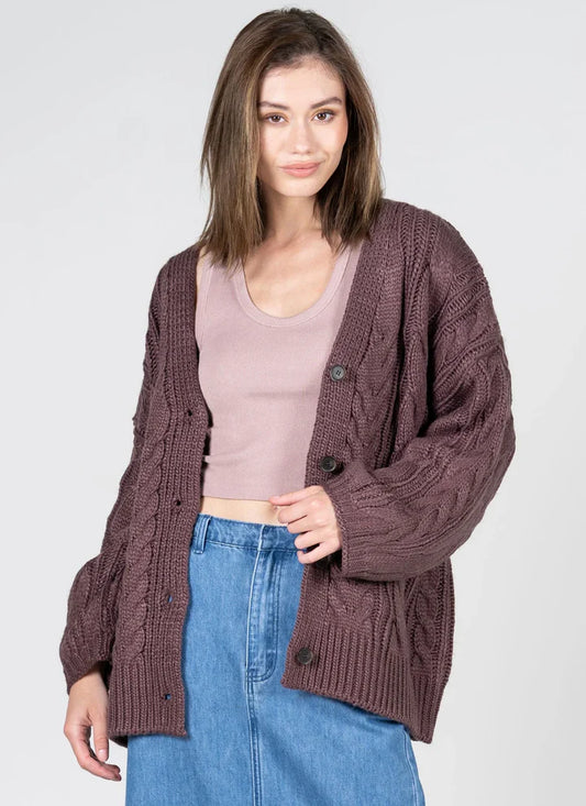 C'est Moi - Chunky Cable Knit Cardigan