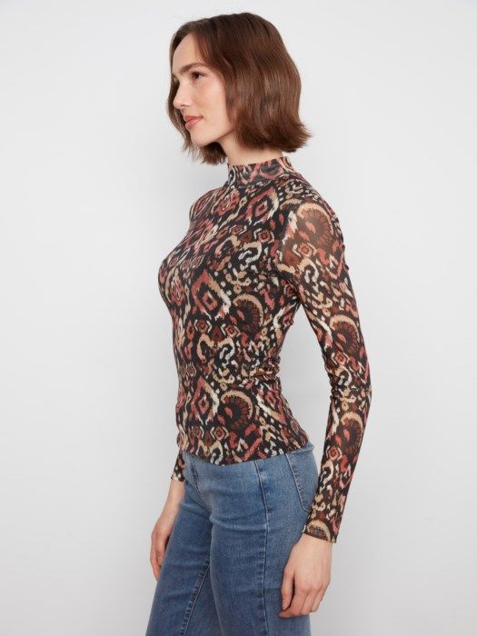 Long Sleeve Mock Top