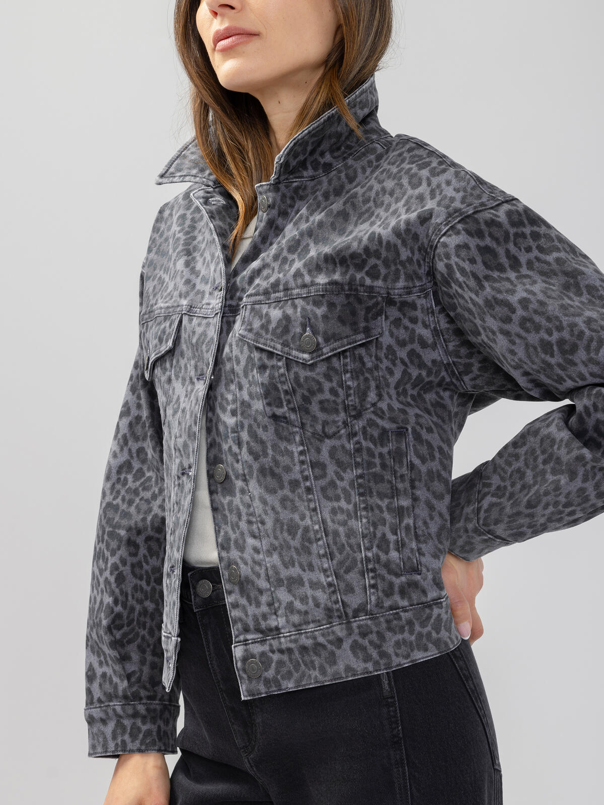 Printed Denim Jacket