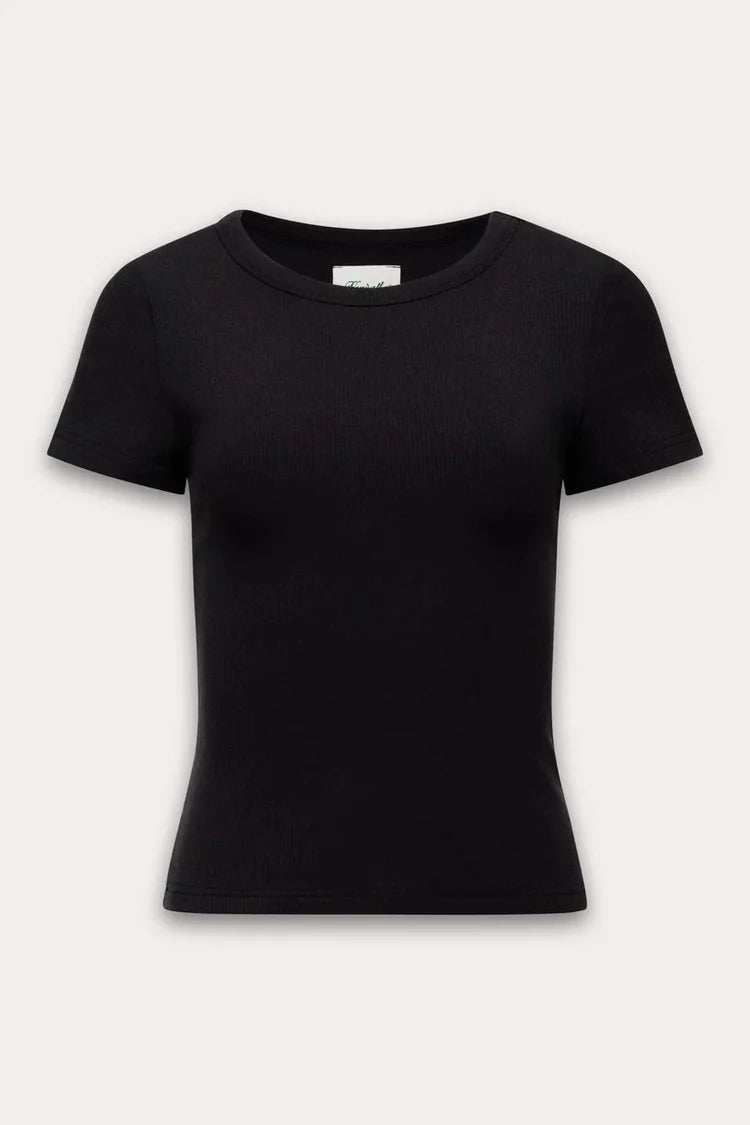 Plush Rib Tee - Treu Black