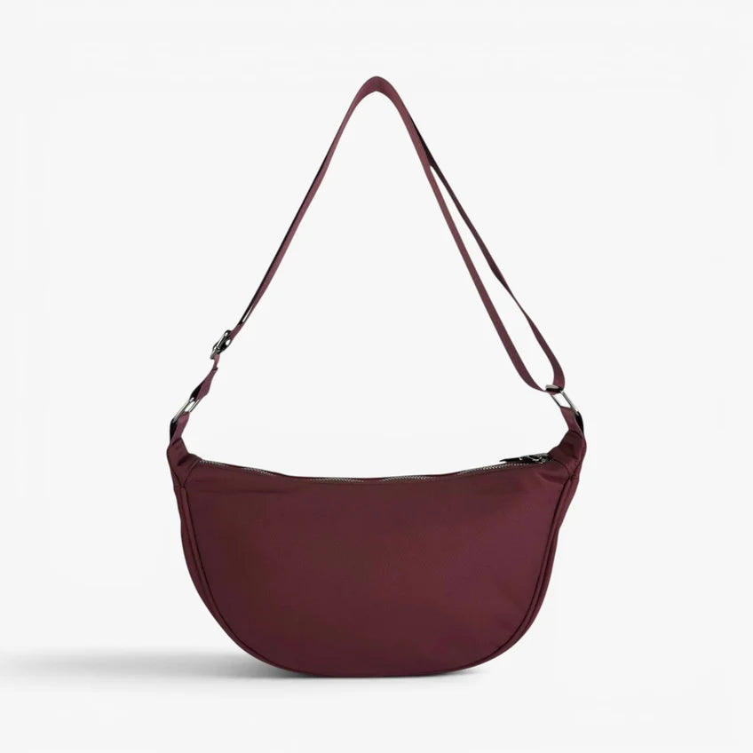 LUNA Nylon Crossbody Bag - Bordeaux