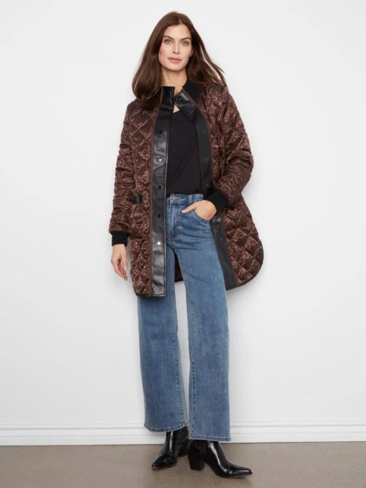 Reversible Long Quilted Puffer Jacket