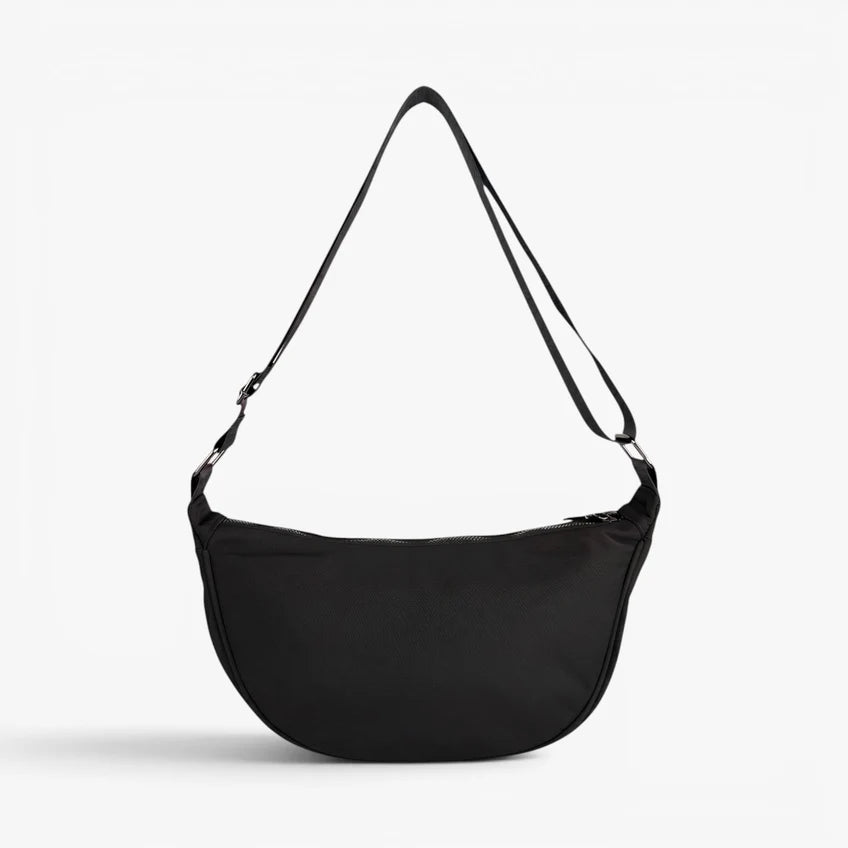 LUNA Nylon Crossbody Bag - Black