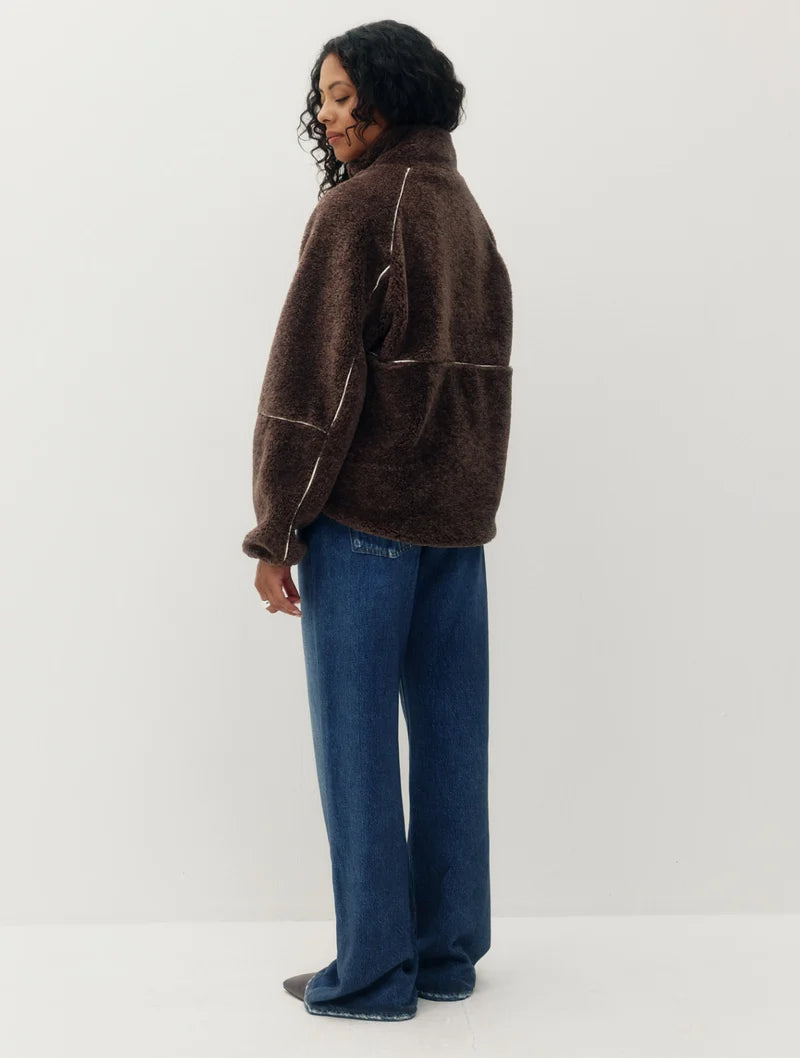 Leatherline Sherpa Half Zip