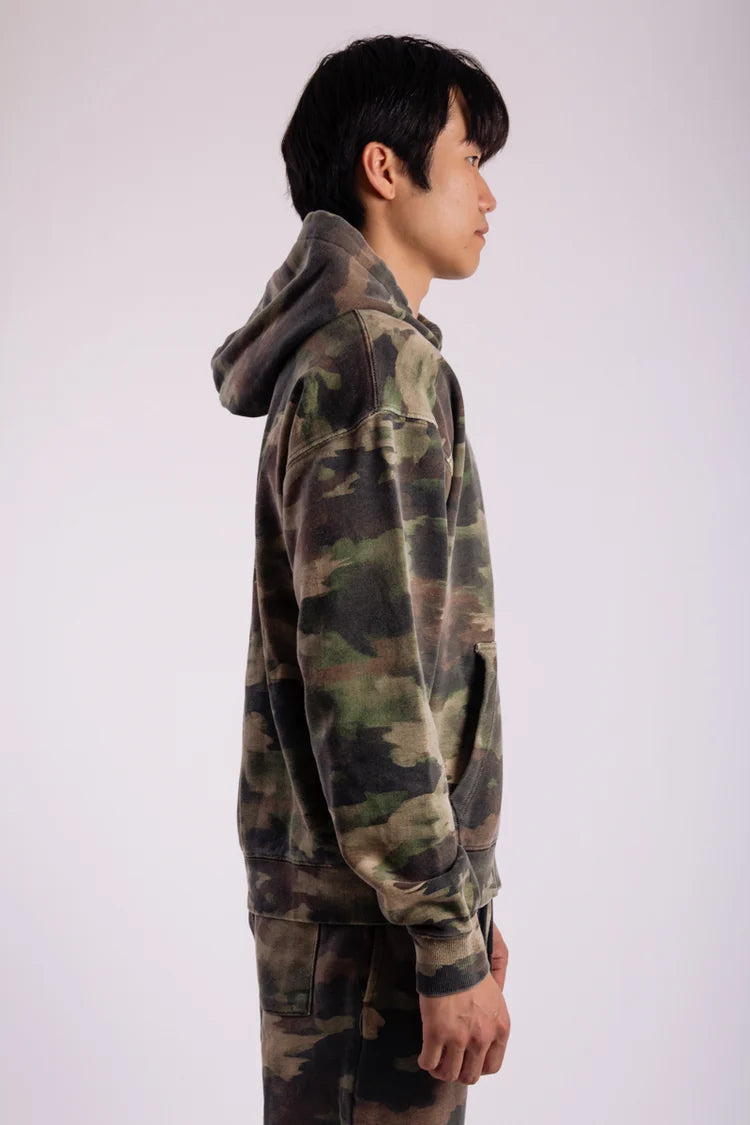 Vintage Camo Hoodie - Brushed Camo