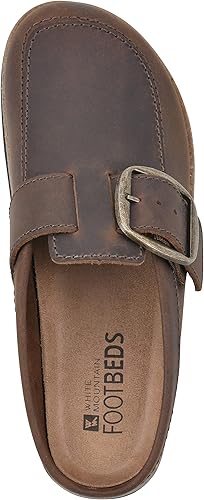 White Mountain -  Brown Leather slide