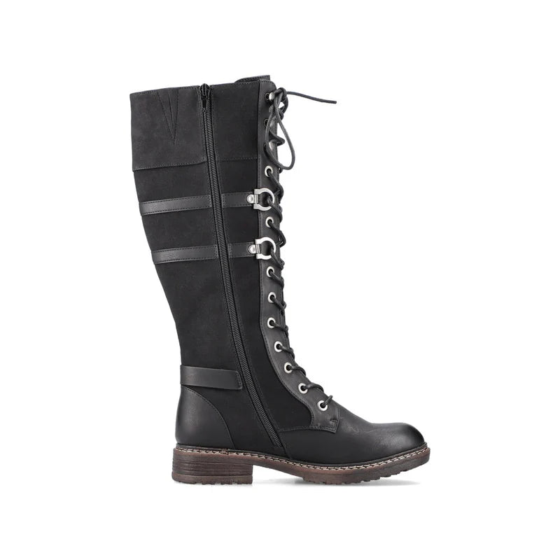 Reiker - Black tall boot