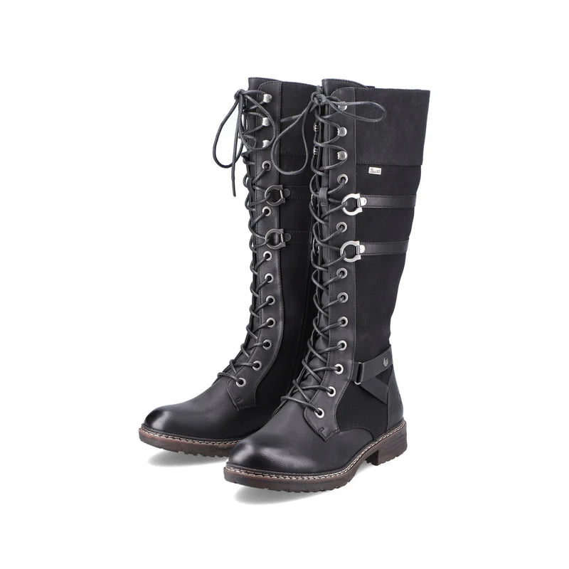 Reiker - Black tall boot