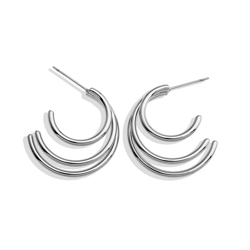 AILSA Triple Stacked Hoop Earrings
