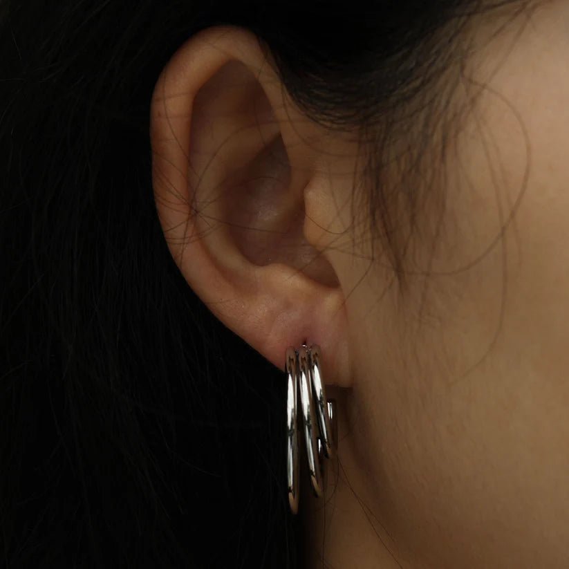 AILSA Triple Stacked Hoop Earrings