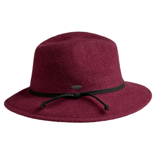 FREDERK - Soft Fedora in Burgundy