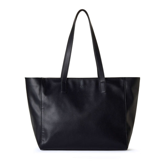 ELIZABETH Large Shopper Tote Bag - black