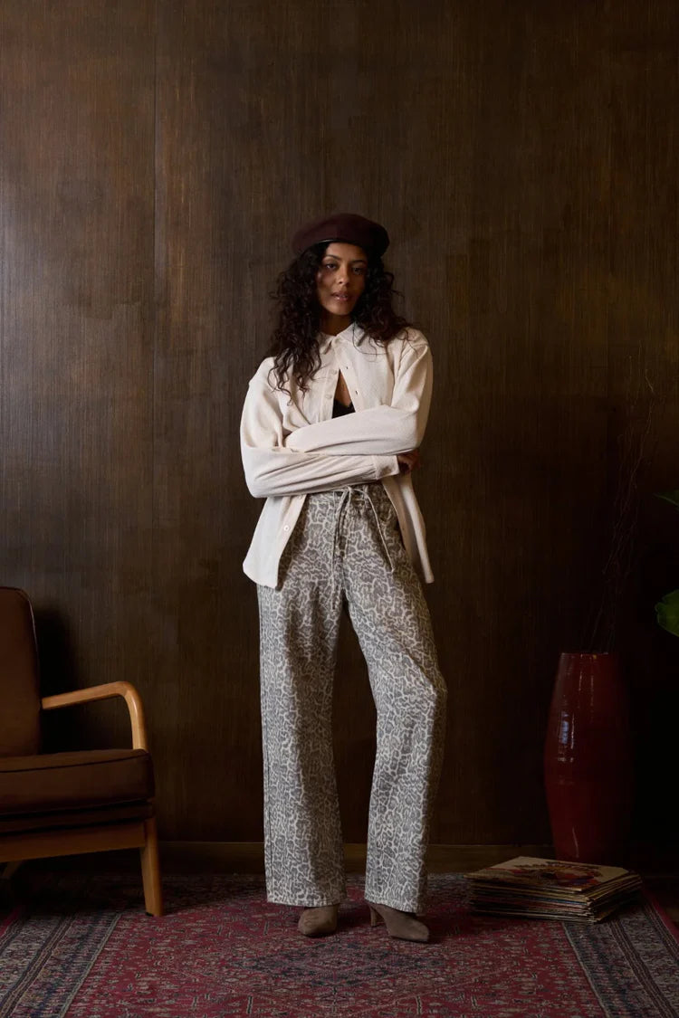 Kuwalla - Leopard Wide leg pants