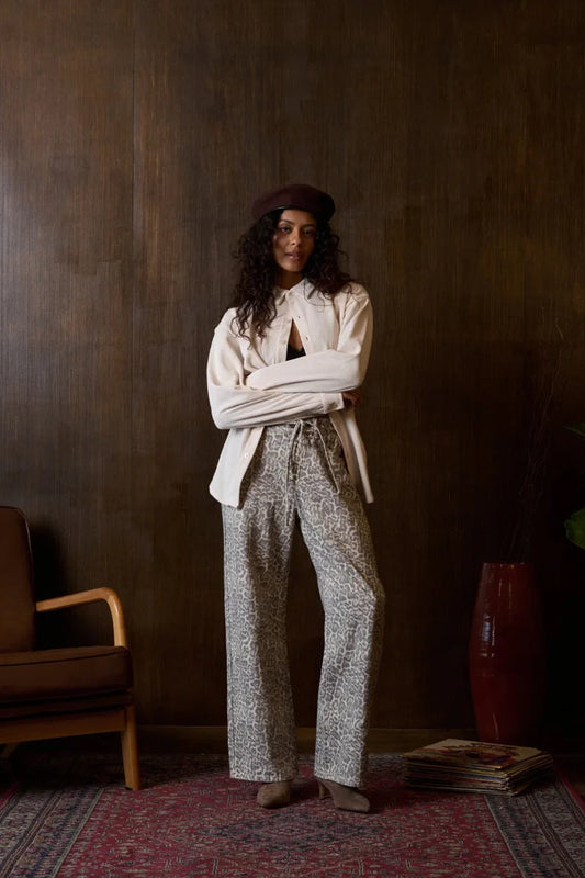 Kuwalla - Leopard Wide leg pants