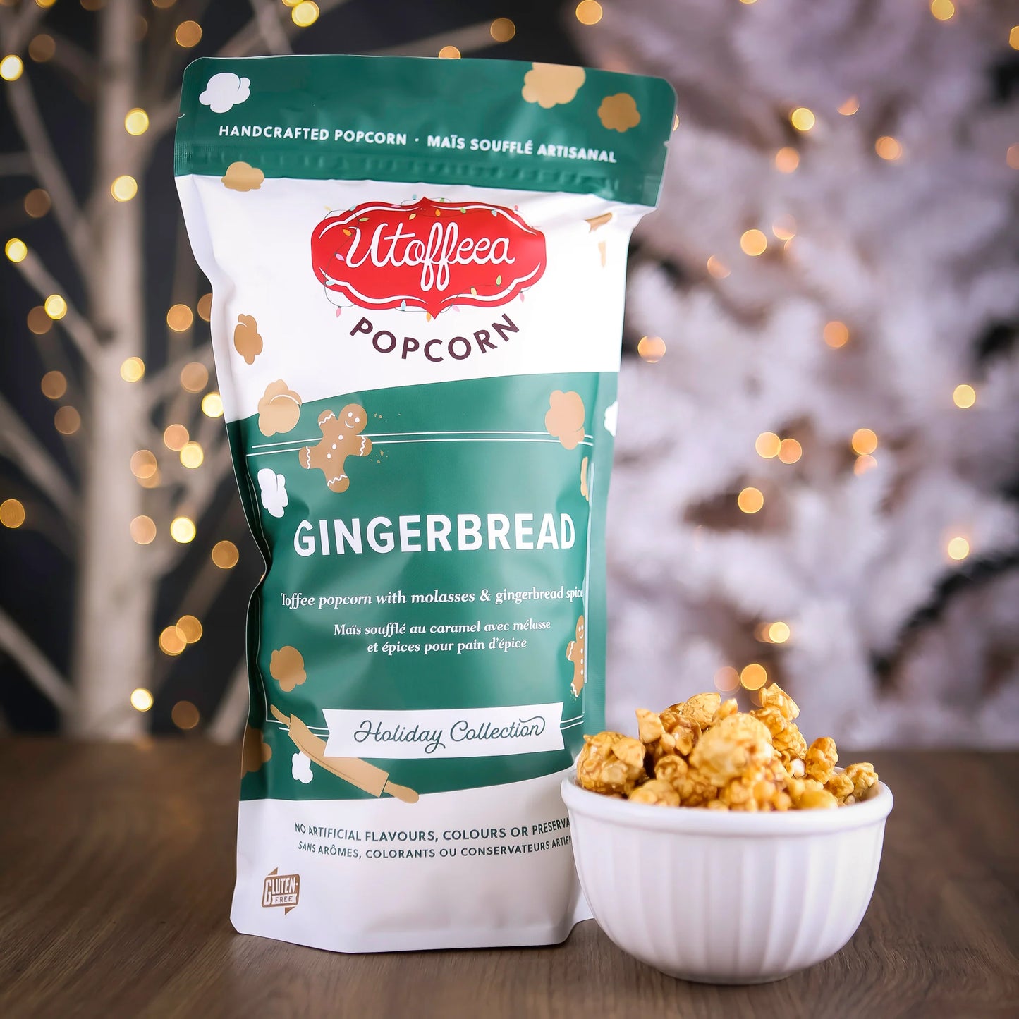 Gingerbread Toffee Popcorn