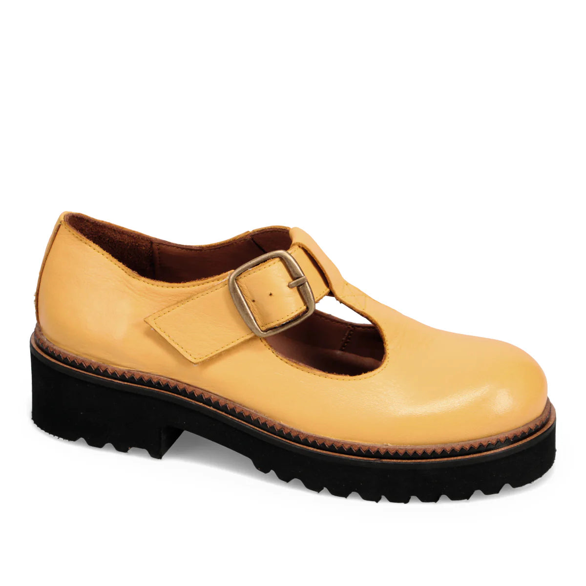 Bueno - Abigail Mary Jane Loafer - Mustard