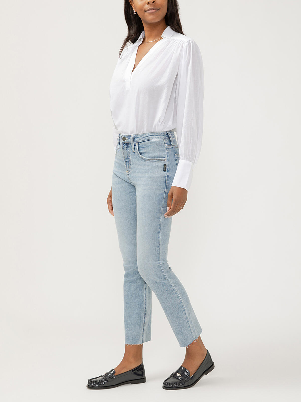 Beau High Rise Slim Leg Ankle Jeans