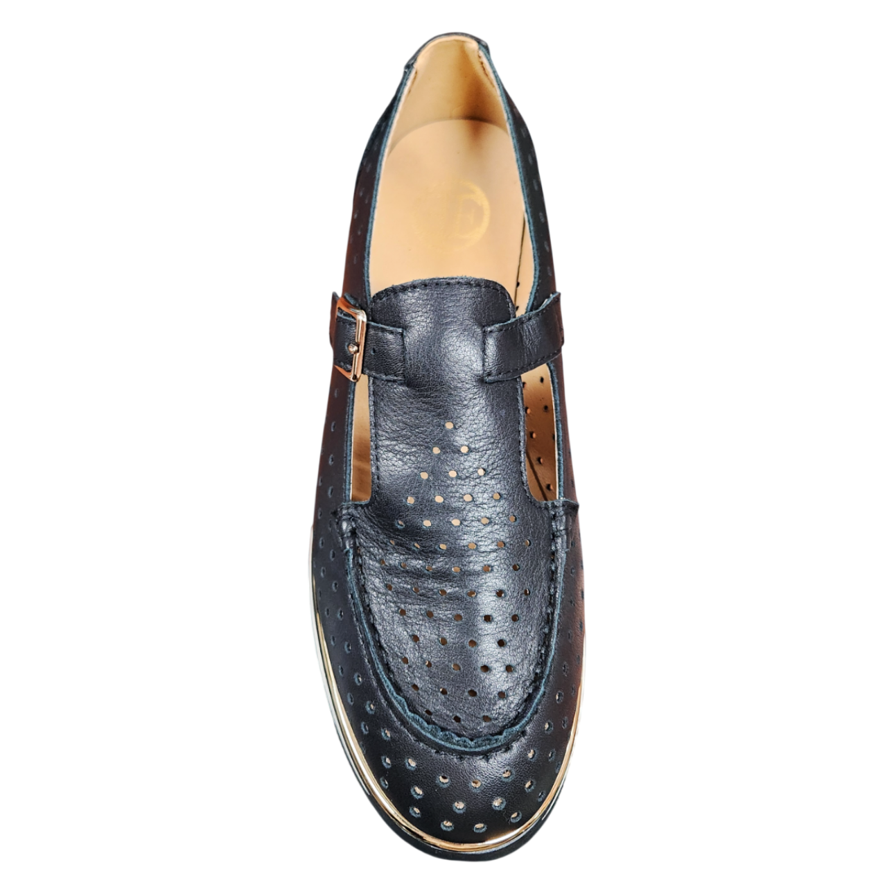 Women's black wedge shoe