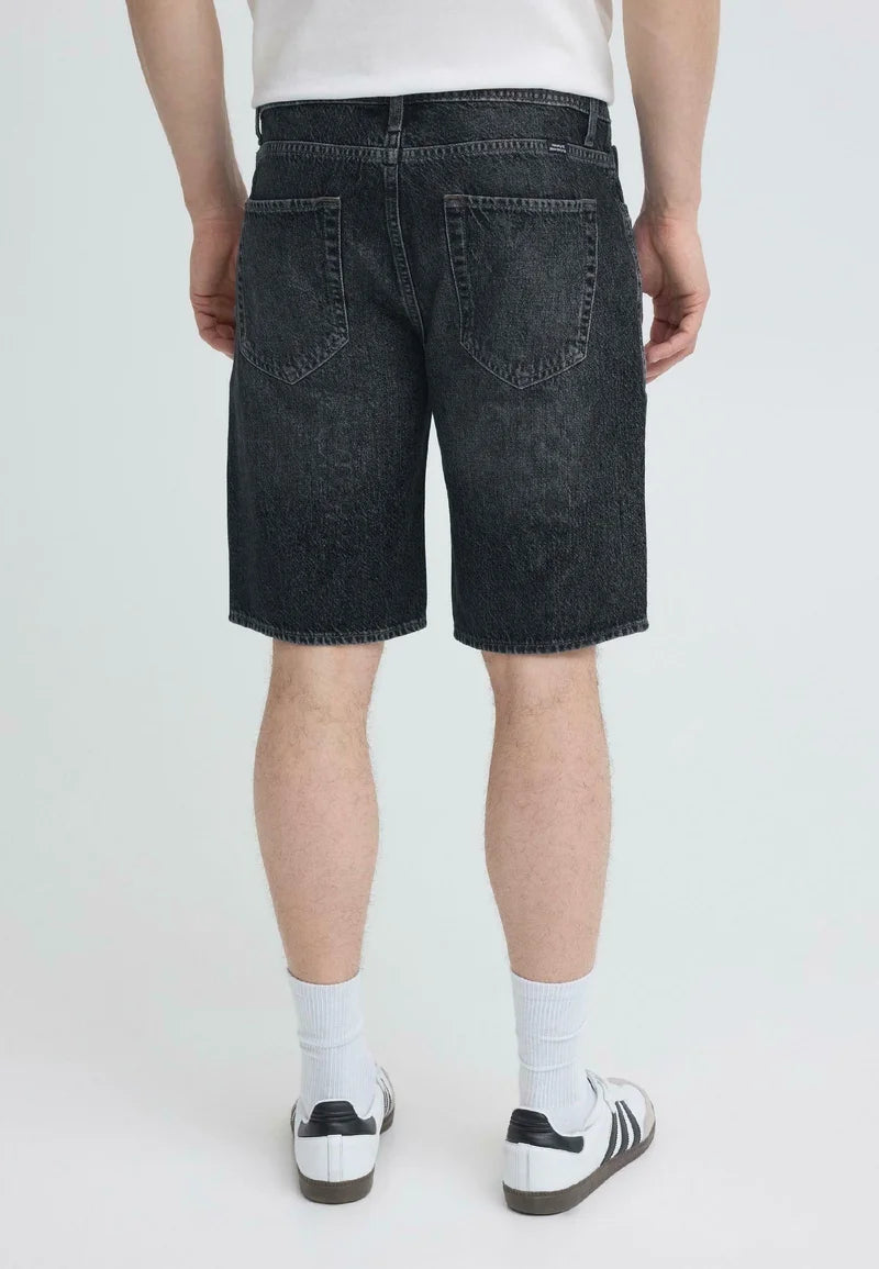 Denim shorts in Black