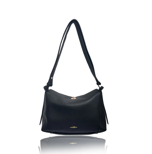 London Convertible crossbody shoulder bag - black