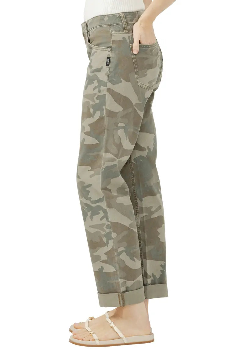 Chelsea Camo Print Boyfriend Jeans