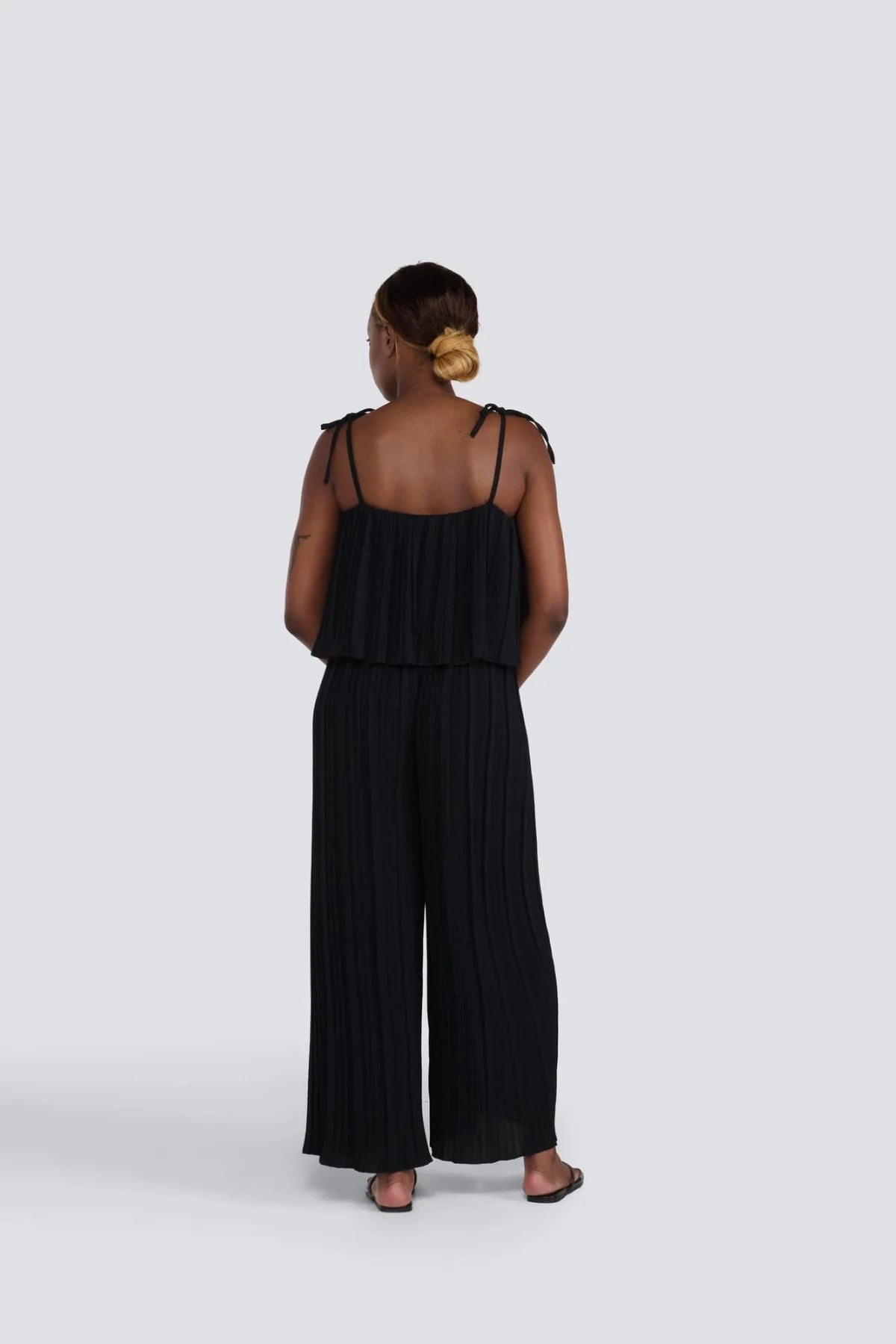 Pleated Jumpsuit - Black