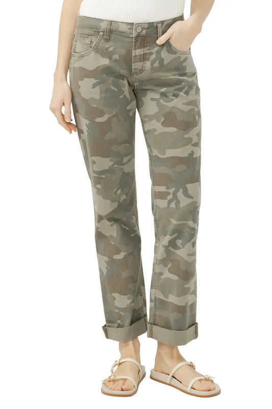 Chelsea Camo Print Boyfriend Jeans