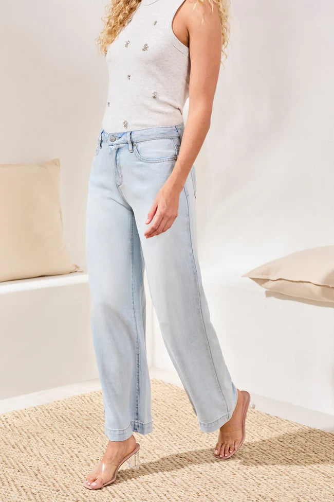 Audrey Palazzo Soft Denim Jeans
