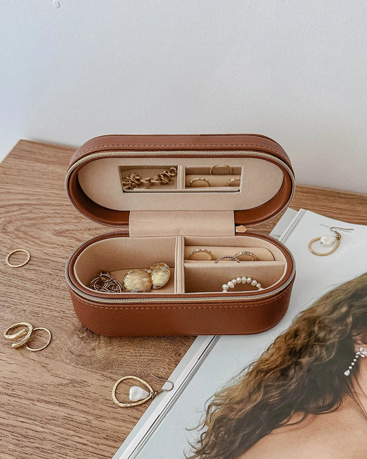 Charlee Jewelry Box - Tan