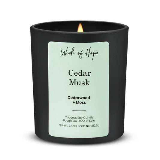 Cedar Musk Candle | Cedarwood + Moss