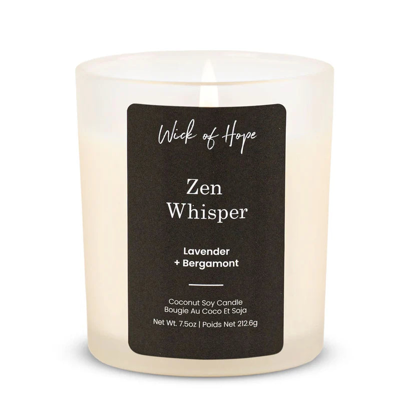Zen Whisper Candle | Lavender + Bergamot