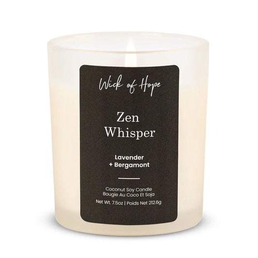 Zen Whisper Candle | Lavender + Bergamot