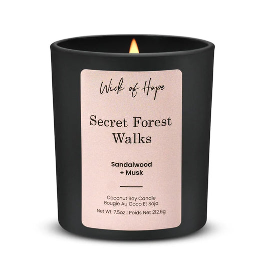 Secret Forest Walks Candle | Sandalwood + Musk