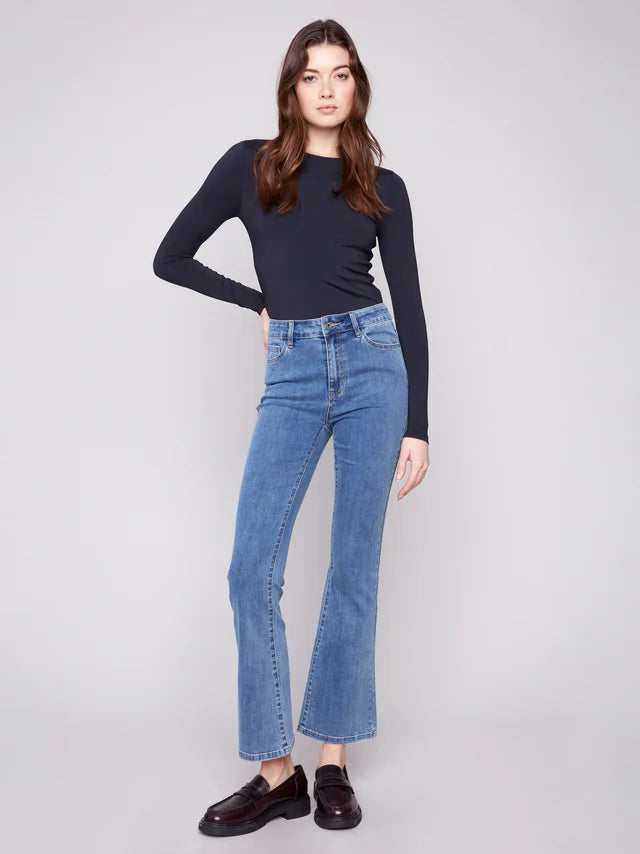 Charlie B - Medium Blue Bootcut Leg Pant