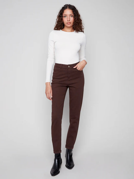 Charlie B - Mocha Cuffed Jeans