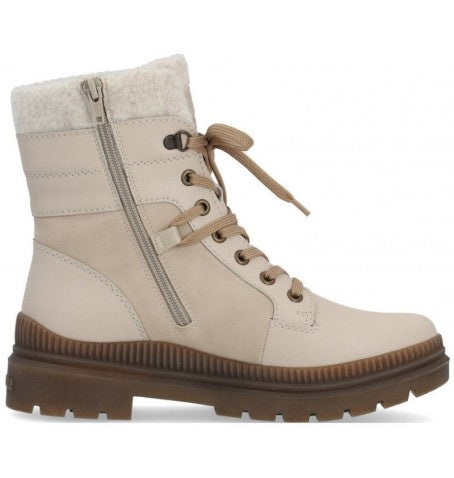 Remonte - Beige Lambswool Boot