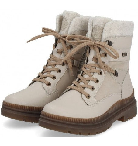 Remonte - Beige Lambswool Boot