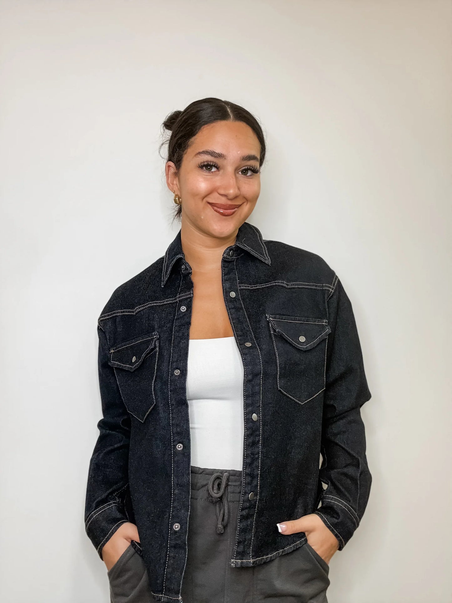 Lizette Stretch Denim - Dk Wash