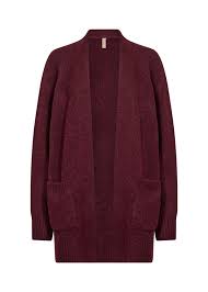 SOYA CONCEPT - Dark Red Melange Cardigan