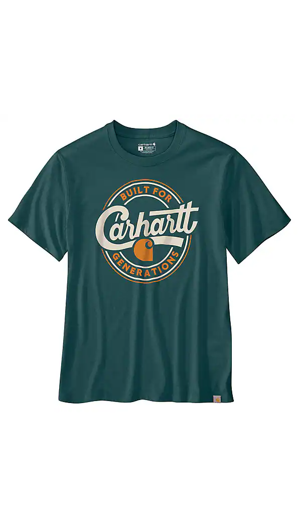 Carhartt- Relaxed Fit Lightweight Short-Sleeve Script Graphic T-Shirt