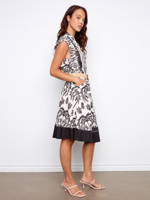 Printed Linen Dress