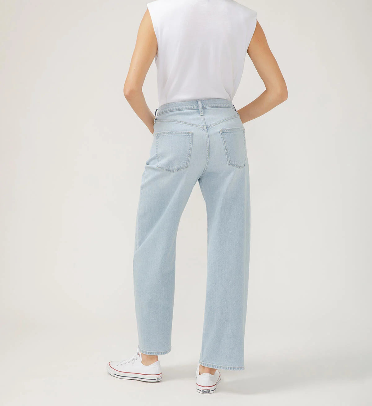Be Easy Straight Leg Drawstring Jeans