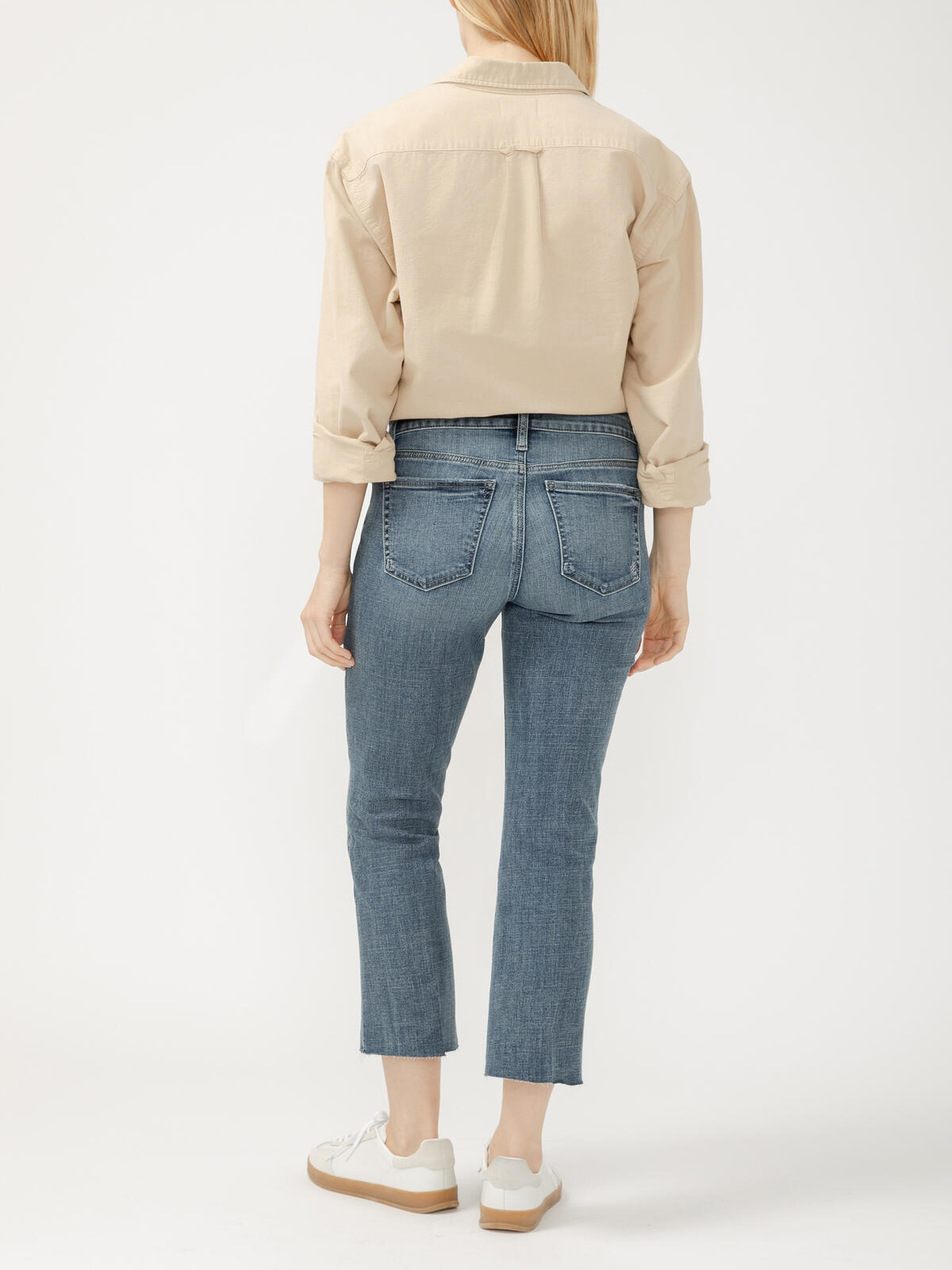 Elyse Mid Rise Kick Flare Luxe Stretch Jeans