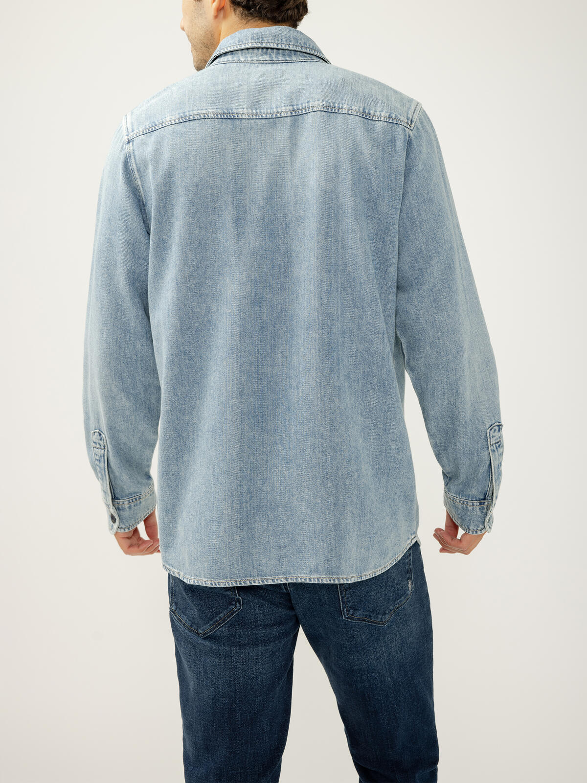 Denim Button-Up Shirt