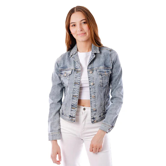 SILVER - Silver Jeans Women’s Jacket Fitted Denim
