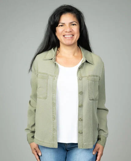 Flowy Overshirt Jacket