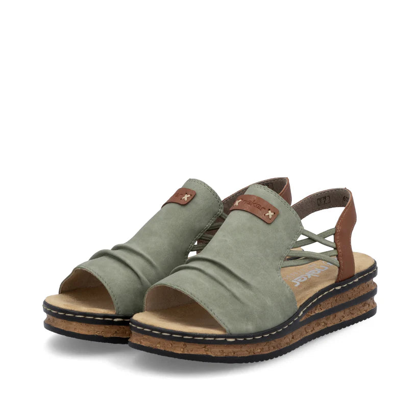 Wedge Sandal - Green