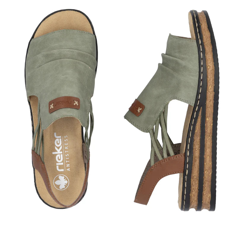 Wedge Sandal - Green